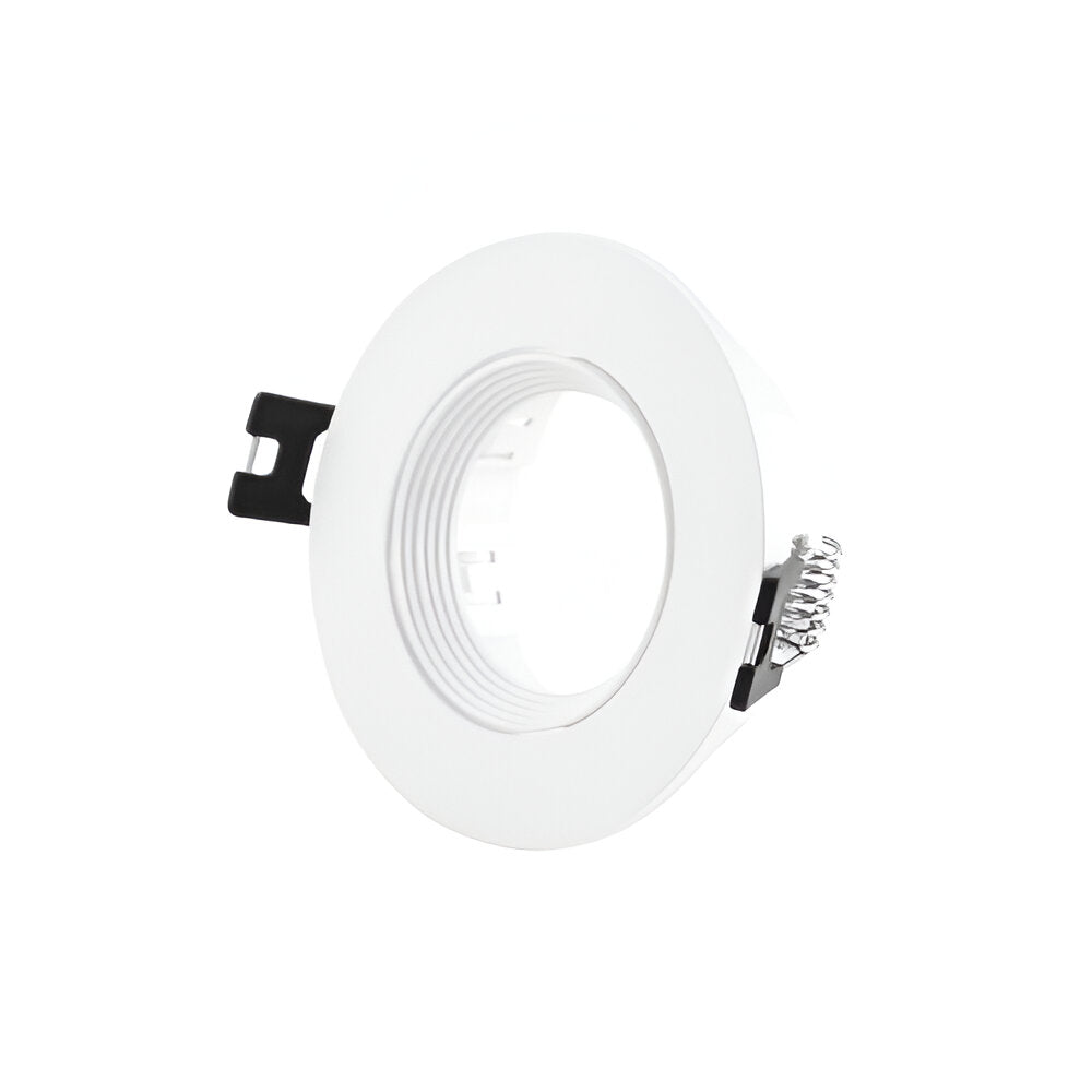 Base embutida redonda porta ampolleta GU10 blanca