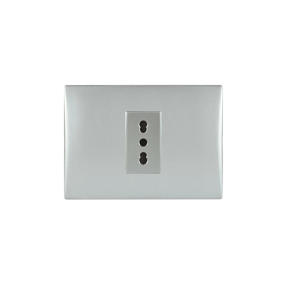 Enchufes andes simple 10/16A silver certificado