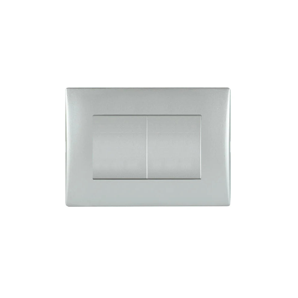 Interruptor andes doble teclon 9/15 10A silver certificado