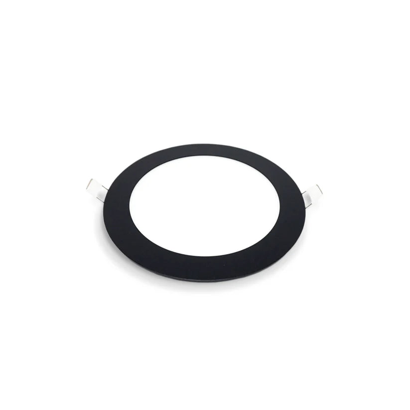 Foco embutido redondo negro 12w luz neutra