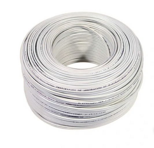 Cable paralelo blanco 2X20 AWG 10M certificado