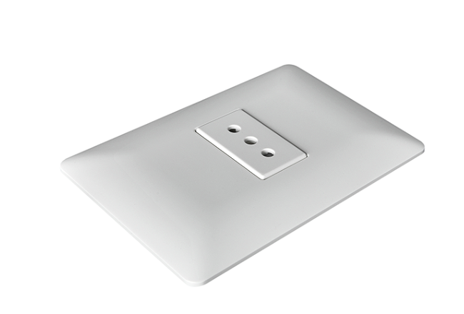 Enchufe simple blanco 10A certificado