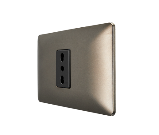 Enchufe simple café bipaso 10/16A certificado