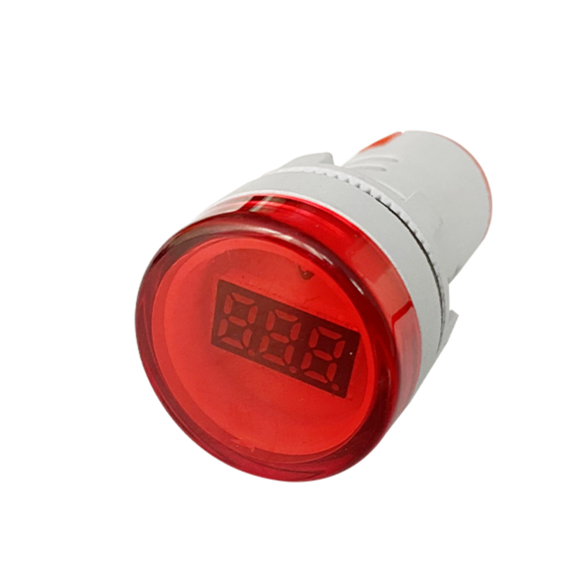 Luz piloto led roja con voltímetro