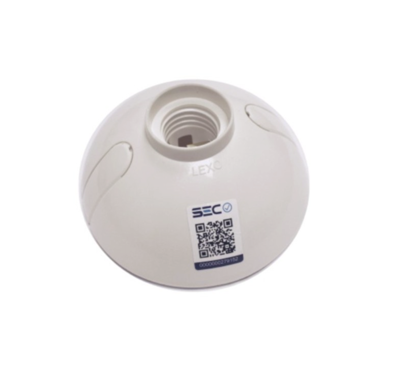 Portalámpara soquete ovalado E27 blanco