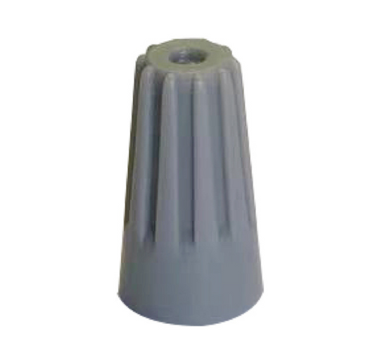 Conectores cónicos 14AWG gris, 100 unidades