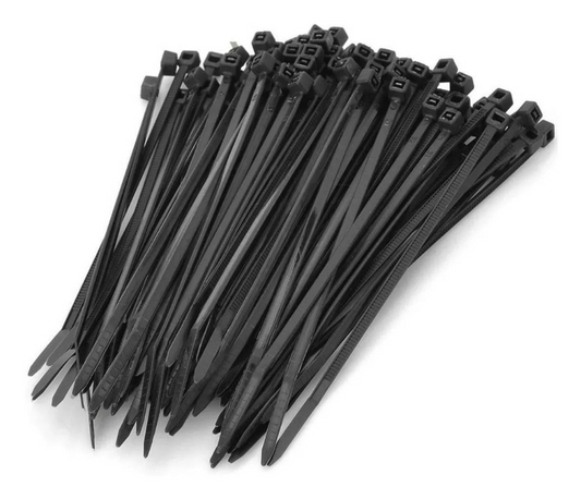 Amarras plásticas 10 cms 100u negras