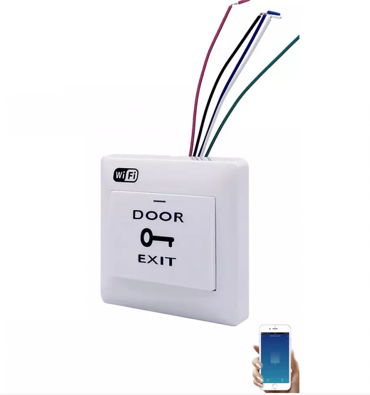Pulsador Wifi Vhome Botón De Salida Chapa Portón Compatible con Alexa y Google