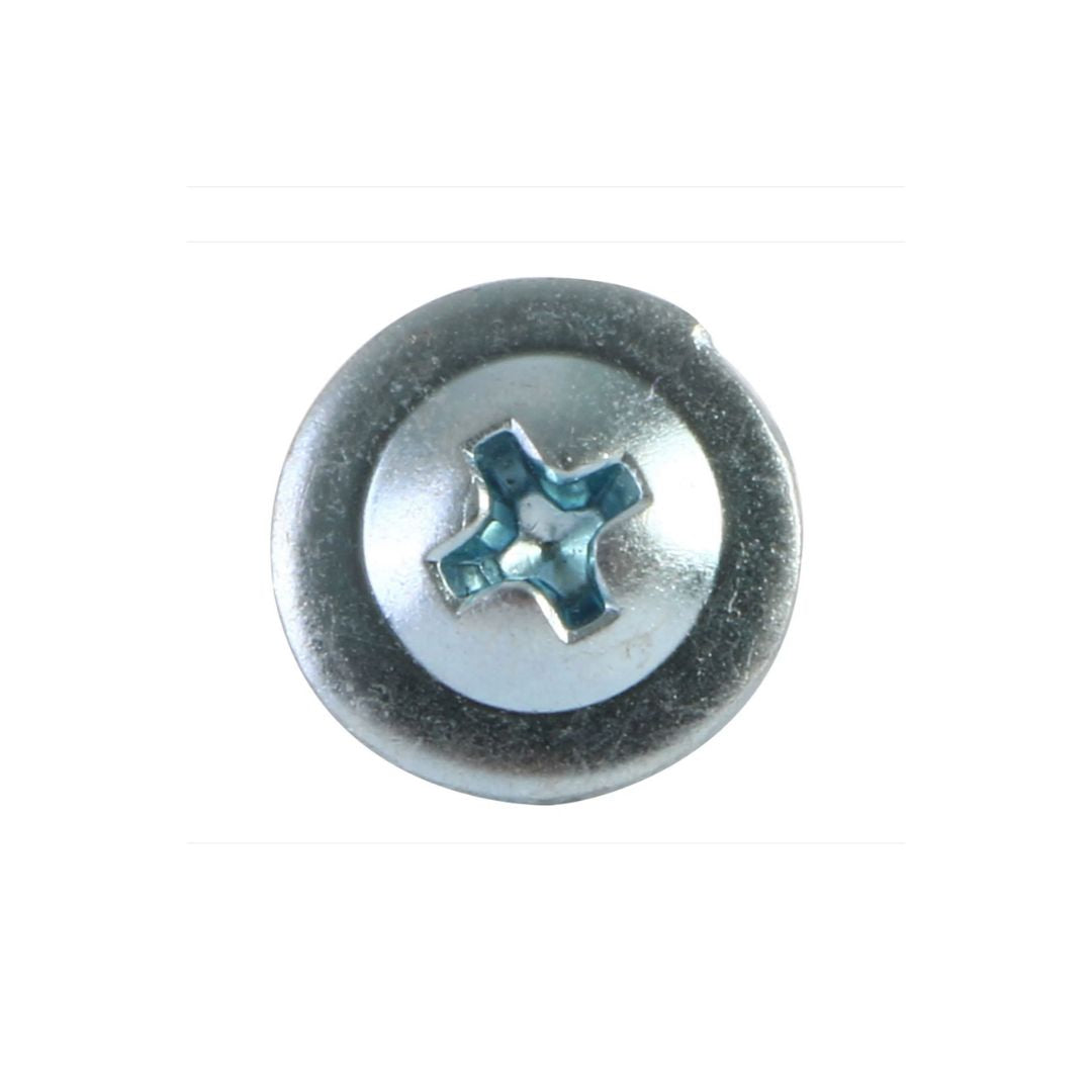 Tornillos zinc 1/2 pulgada cabeza de lenteja punta fina 100U