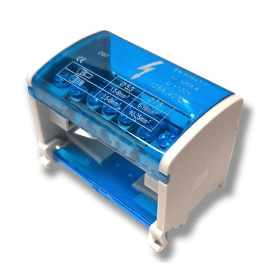 Barra repartidora bipolar 7 polos 125A