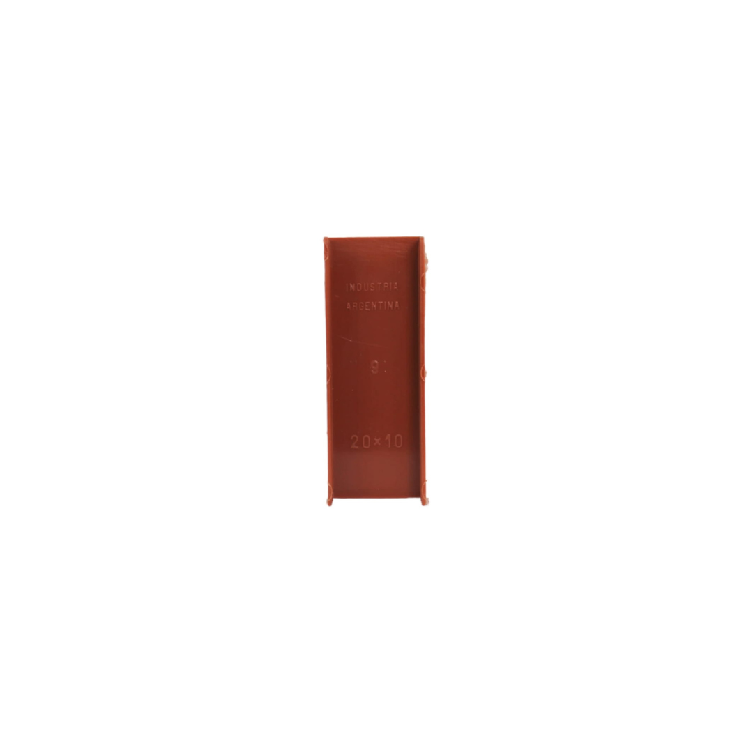 Union para canaletas 20x10mm color madera