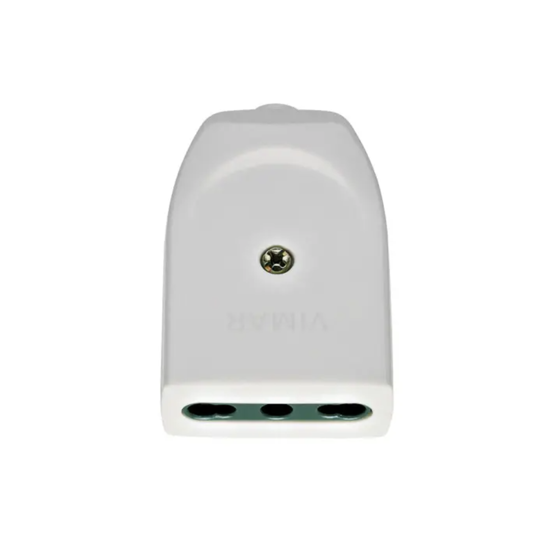 Enchufe hembra volante 16A 2P+T blanco