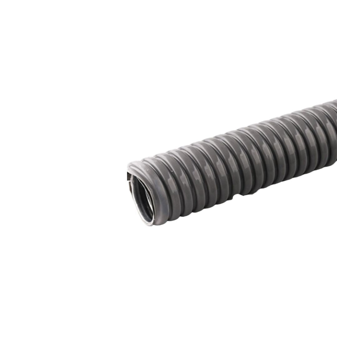 Flexible metálico PVC 25mm PVC 1 metro