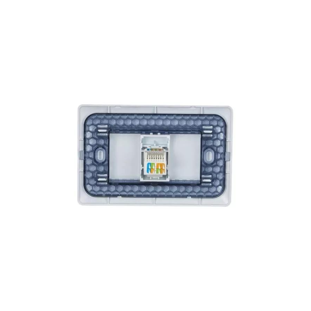 Toma red RJ45 cat6 computación champagne