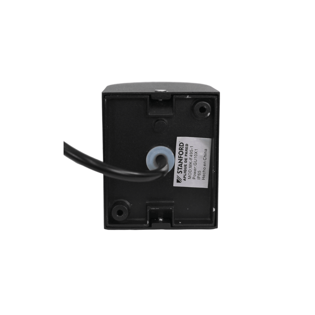 Aplique semicircular GU10 negro