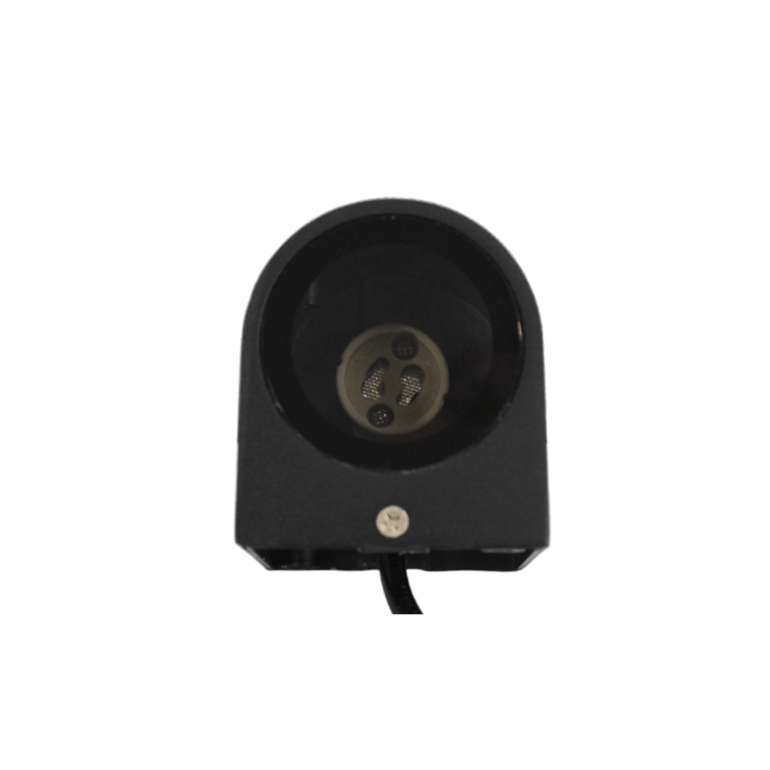 Aplique semicircular GU10 negro
