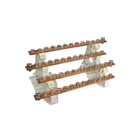 Barra repartidora tetrapolar 11 polos 250A