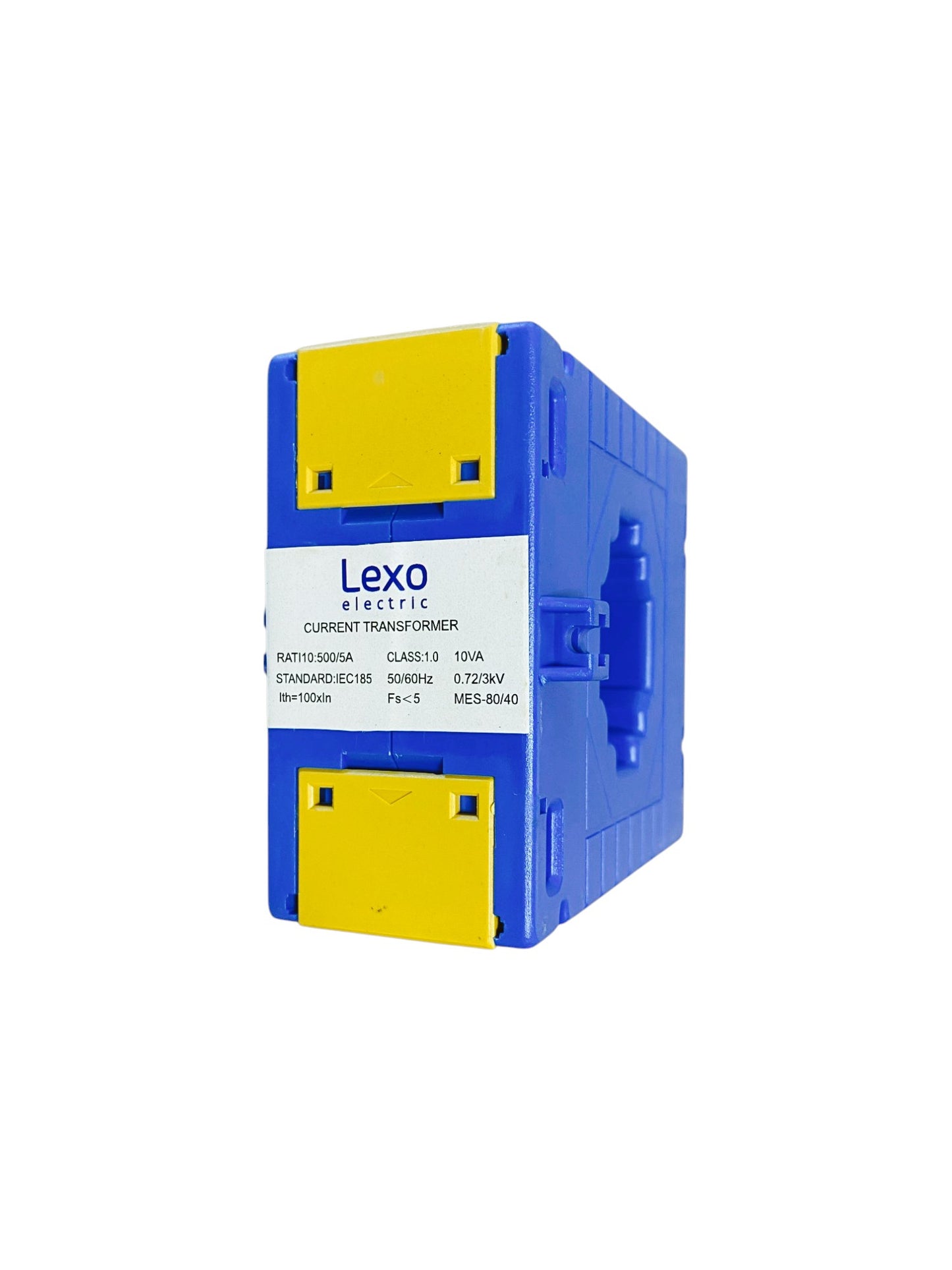 Transformador de corriente 500/5 1.0 para Riel Din