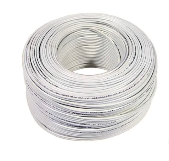 Cable paralelo blanco 2X20 AWG 100M certificado