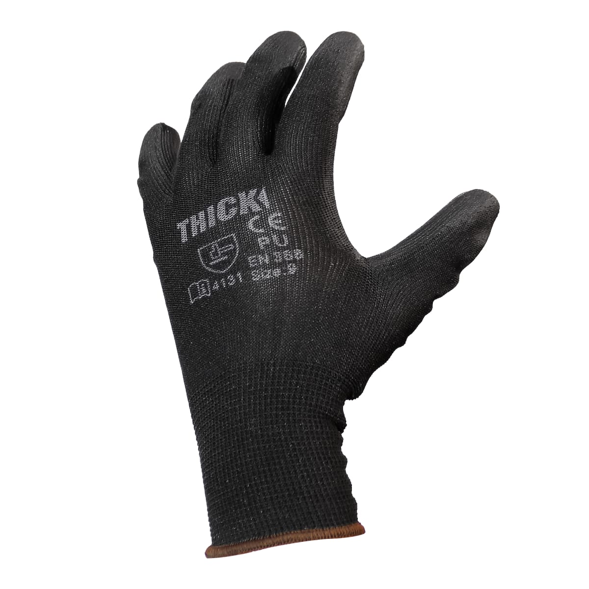 Guantes negros tacto fino