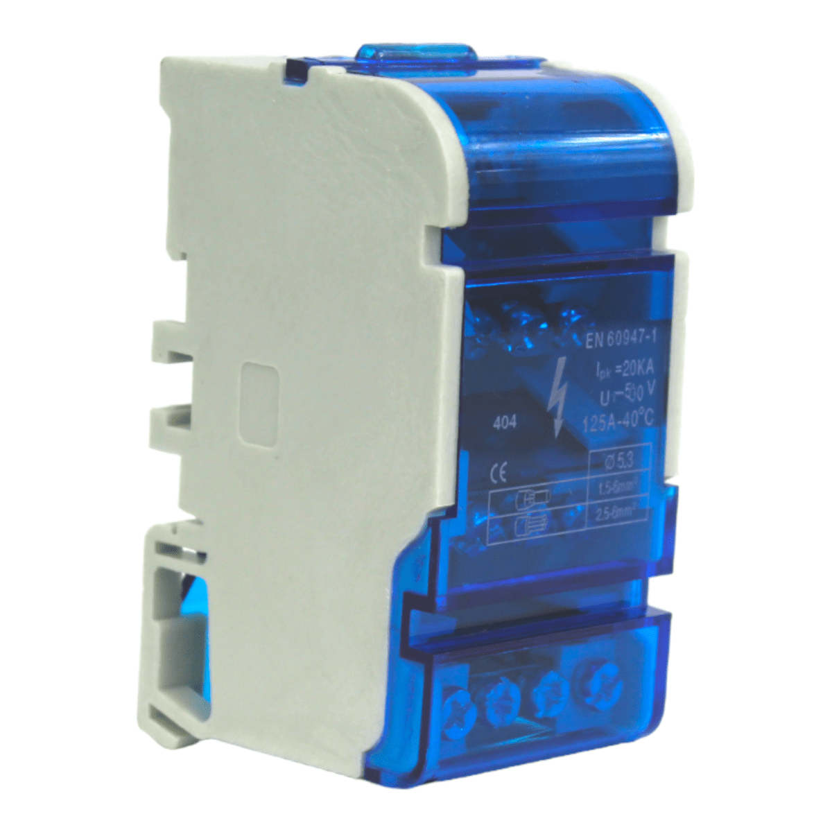 Barra repartidora tetrapolar 4 polos 125A