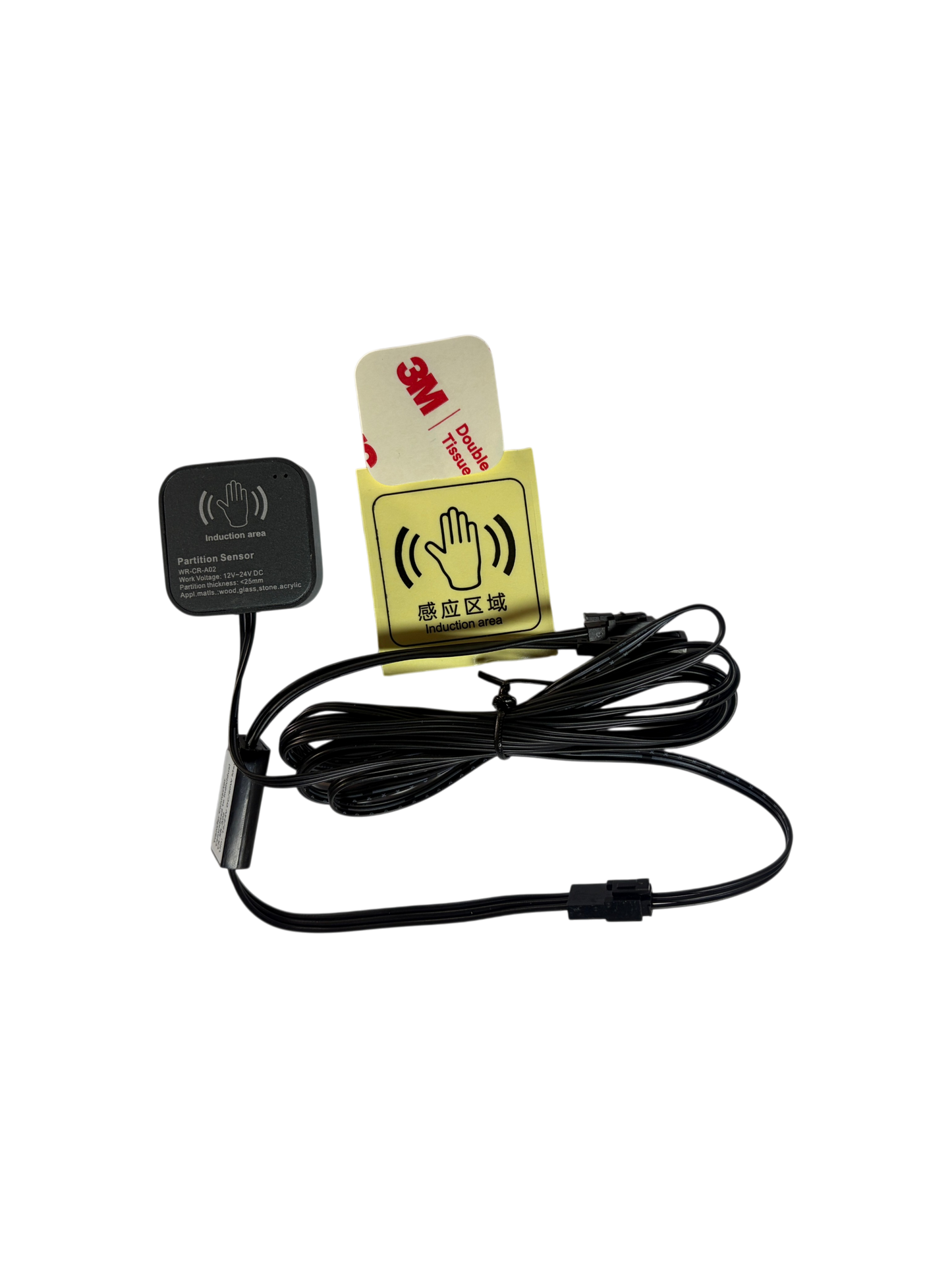 Interruptor táctil dimerizable para mueble grafito para cinta led 12V - 24V