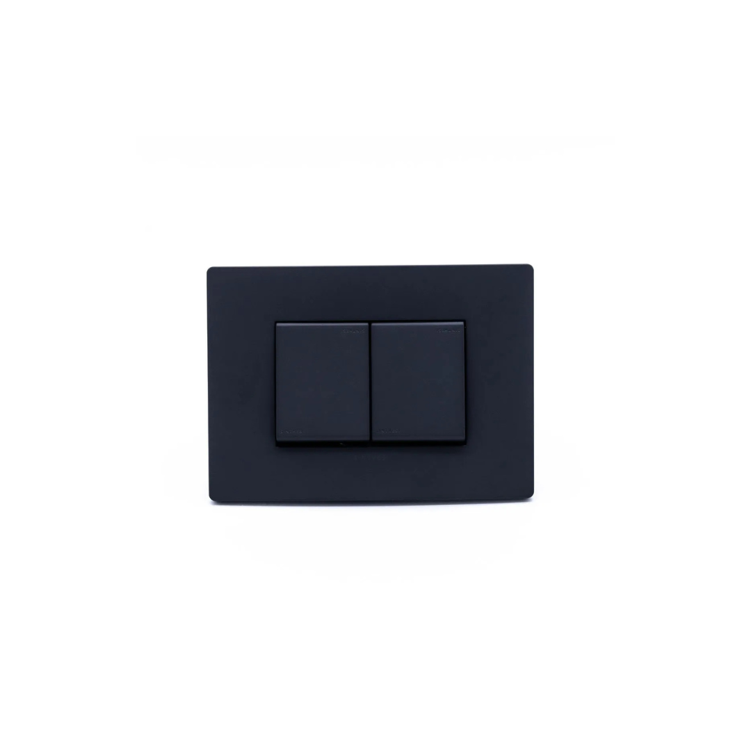 Interruptor conmutador 9/24 doble teclon S33 NOIR MATE