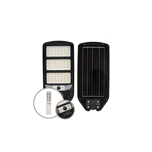 Luminaria solar con sensor S02 150w 1400 lúmenes luz fría