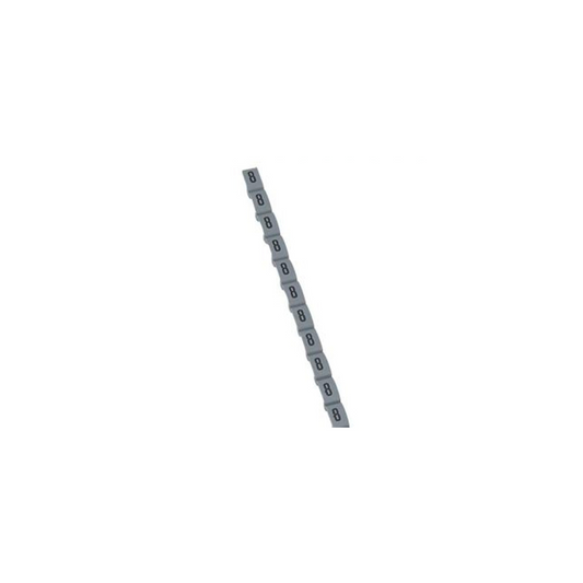 Marcador para cable número 8 gris 2,5mm tira 10U
