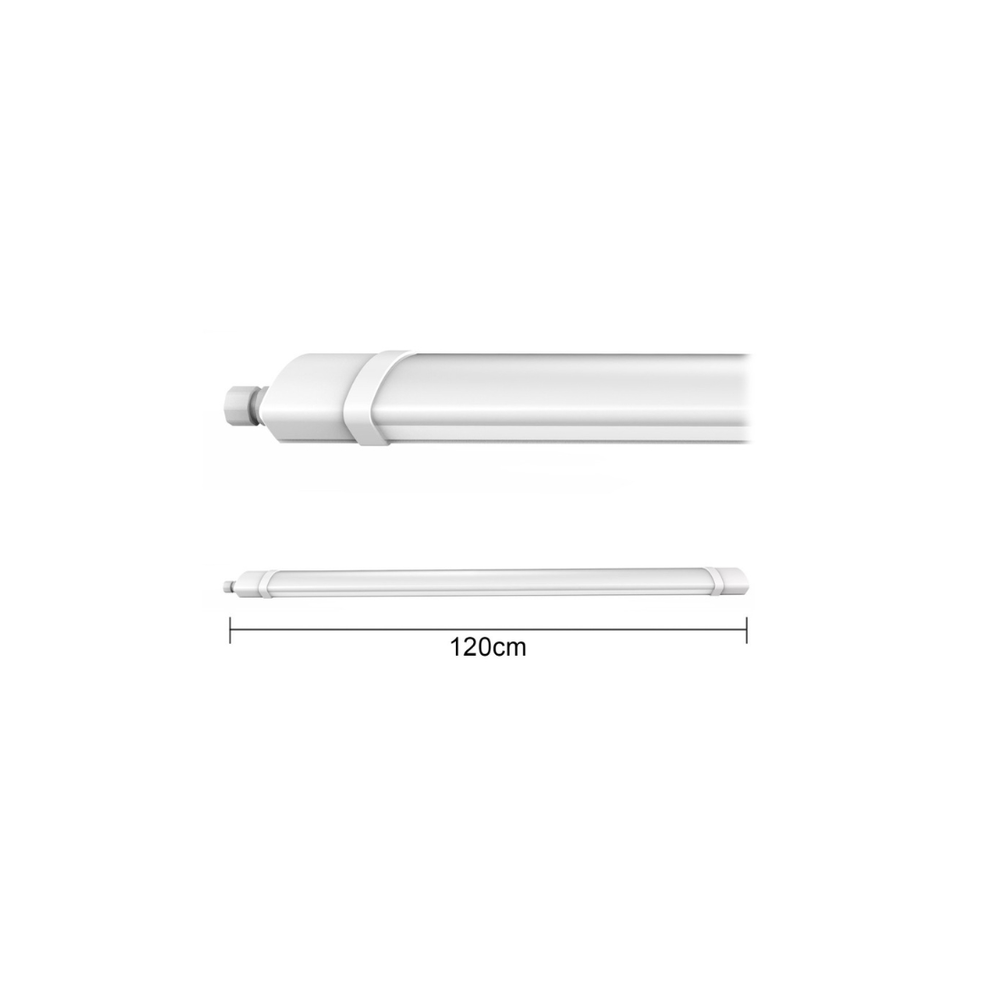 Estanco led empavonado oval 120cm 36w IP65 luz fría