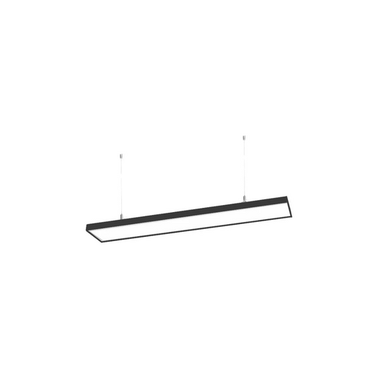 Lineal led 180x18x40 cm 45W negro luz fría