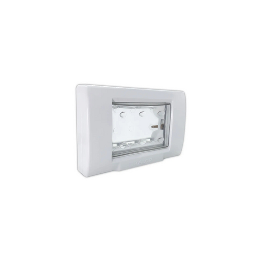 Tapa sobrepuesta hydrobox de 3 módulos