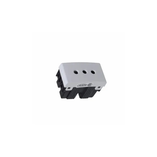 Módulo enchufe 2P+T 10A blanco