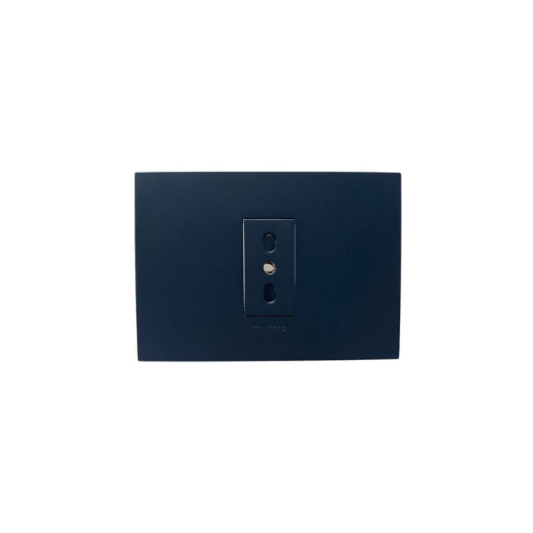 Enchufe simple bipaso 10/16A grafita certificado