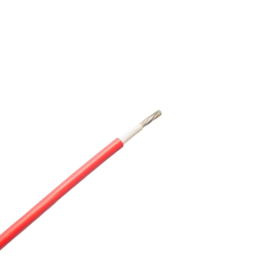 Cable solar cobre estañado 4mm rojo 1M