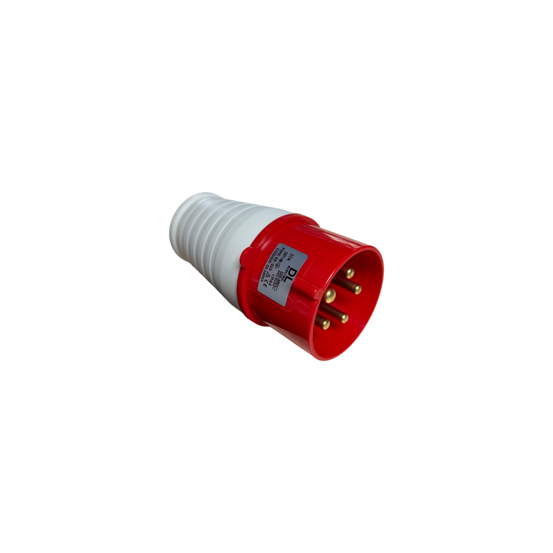 Enchufe macho volante 3P+N+T 32A 380V IP44 DL
