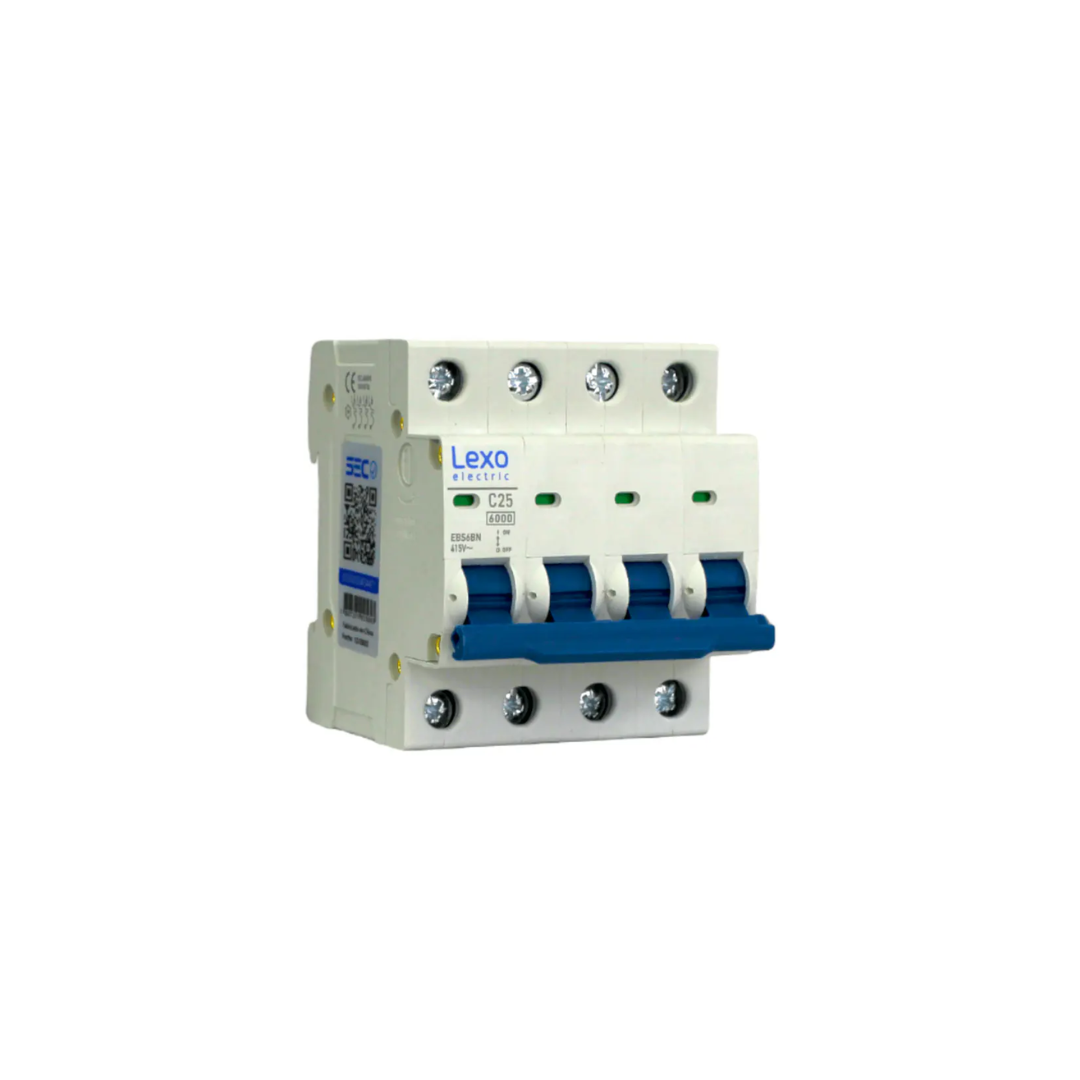Automático tetrapolar 25A 6KA curva C certificado