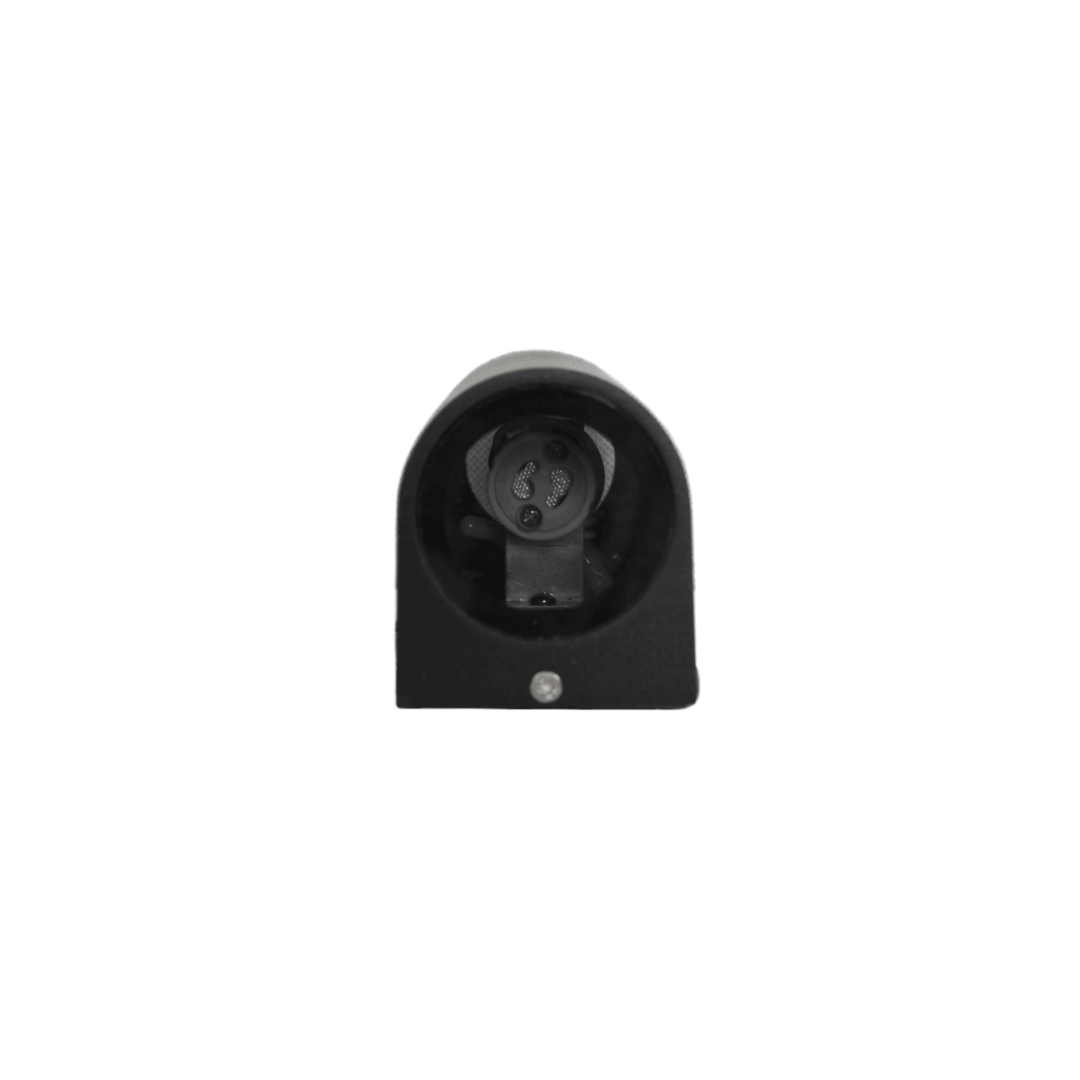 Aplique negro bifocal porta GU10