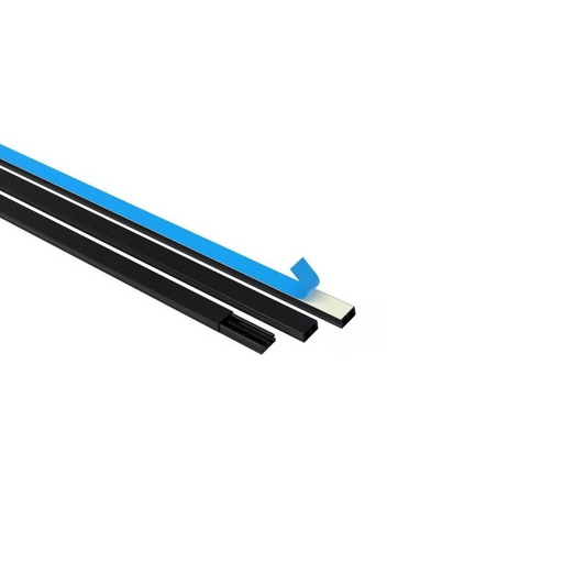 Canaleta 20MM X 10MM X 2Mts con adhesivo negra