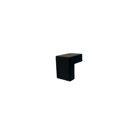 Curva externa canaleta eléctrica 20x10mm color negro