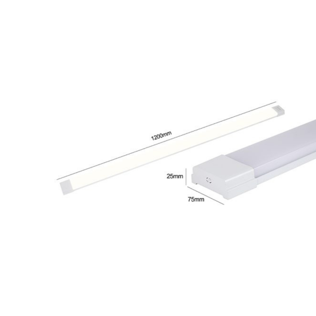 Estanco led empavonado 120cm 75w luz fría
