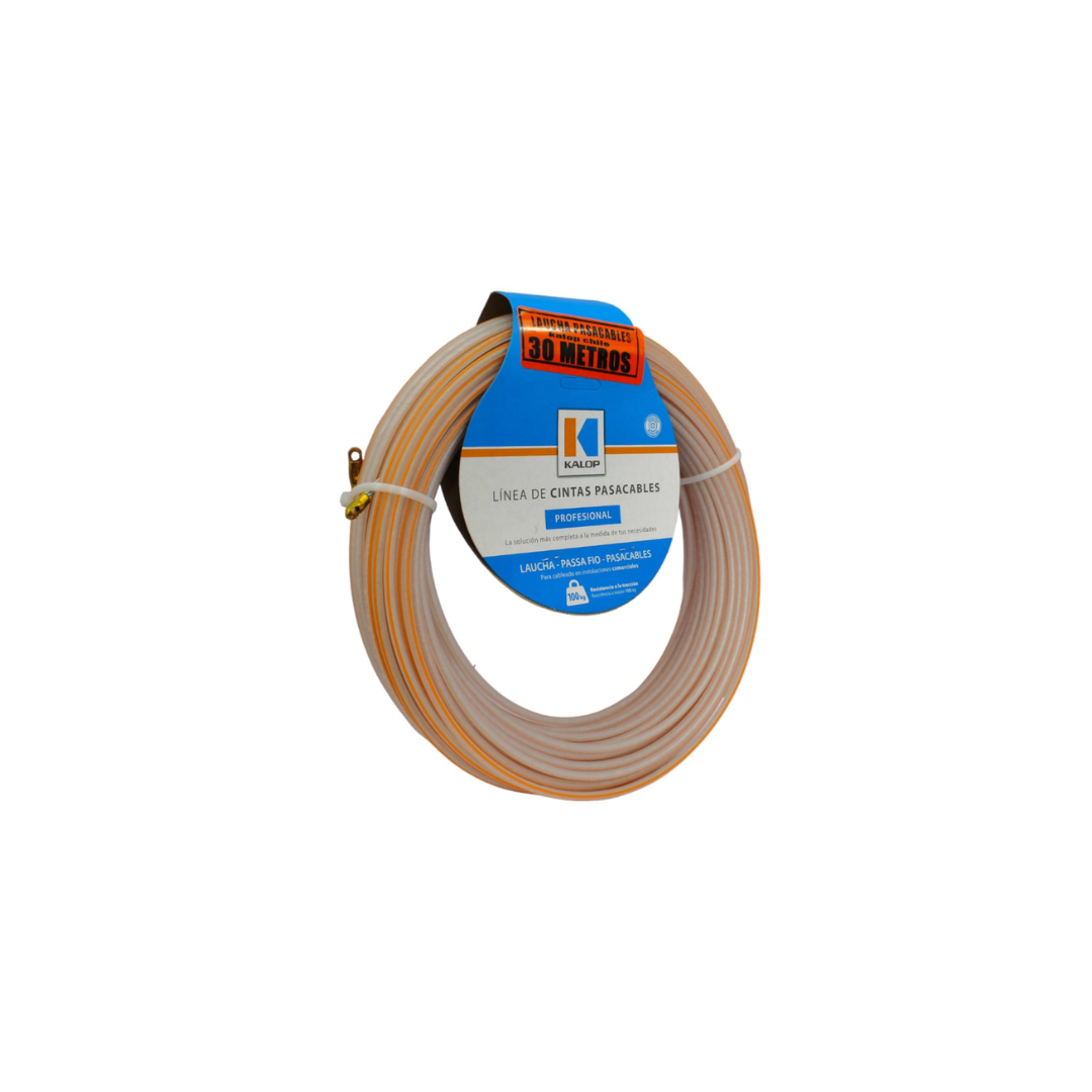 Laucha de acero con funda transparente 4mm 30m