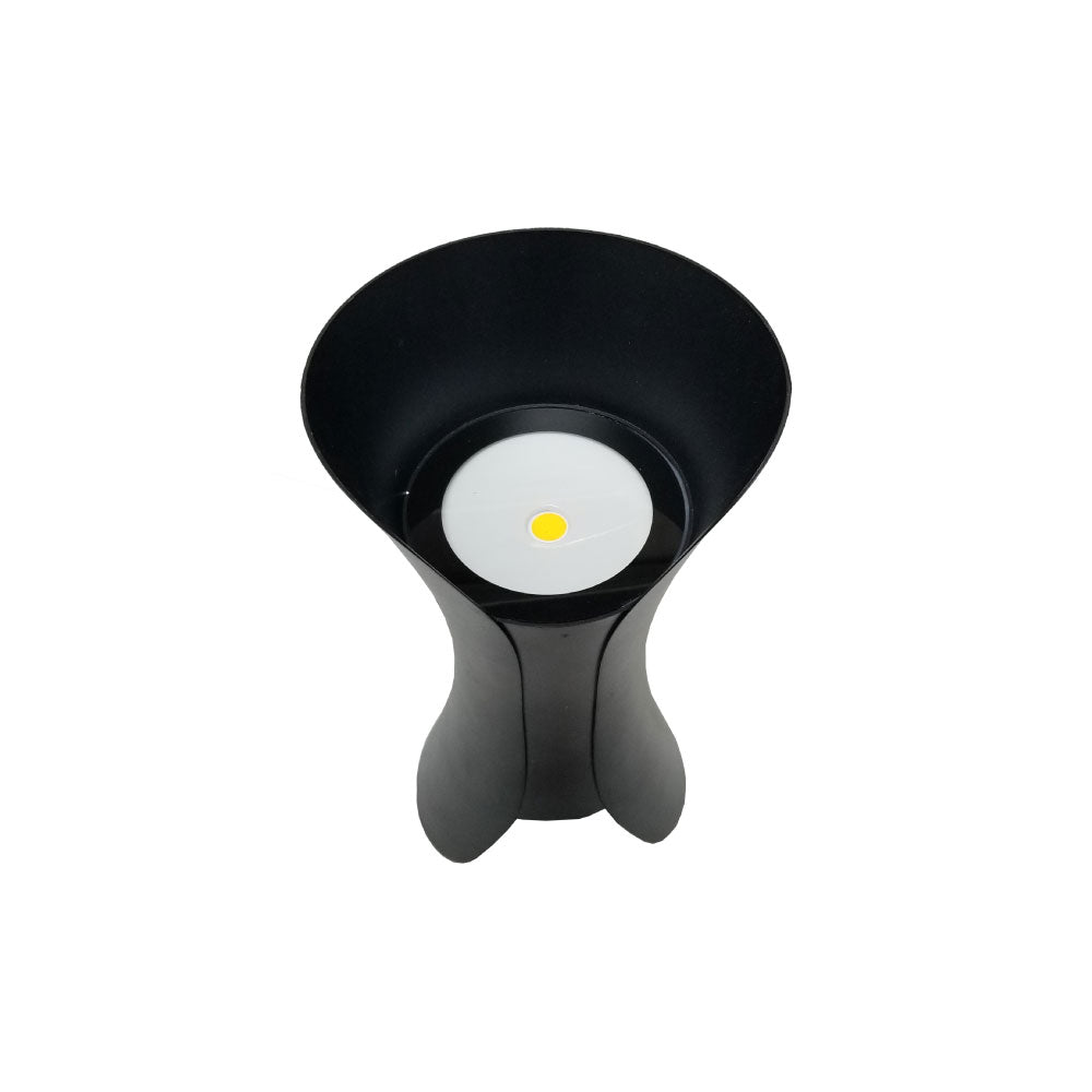 Aplique de muro negro doble haz 2x5w