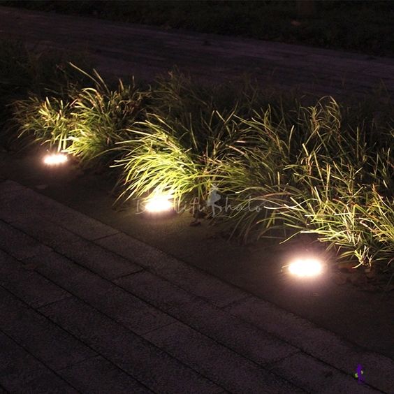 Foco de piso 1w luz cálida