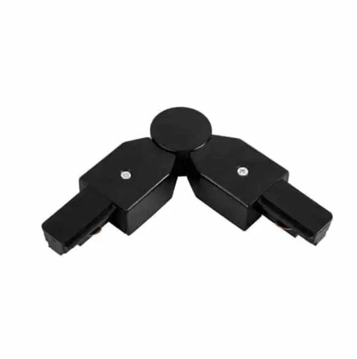 Conector para riel monofásico dirigible 90º- 180º Negro