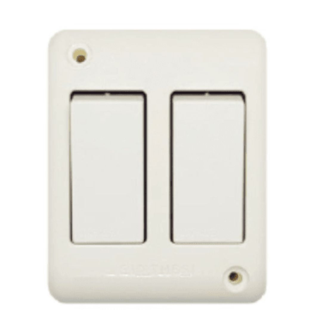 Casquete interruptor doble 9/12 10A certificado