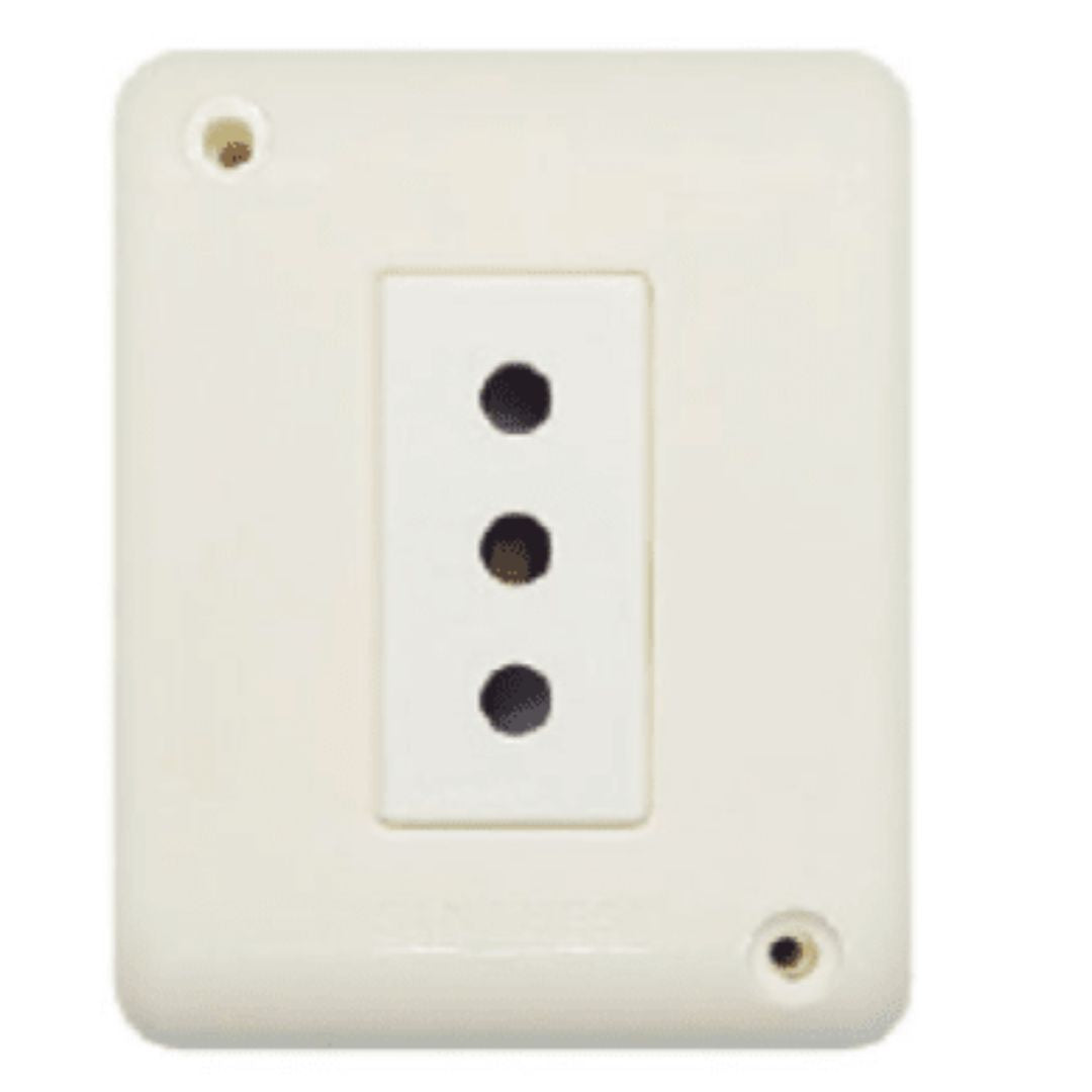 Casquete tomacorriente simple 10A certificado