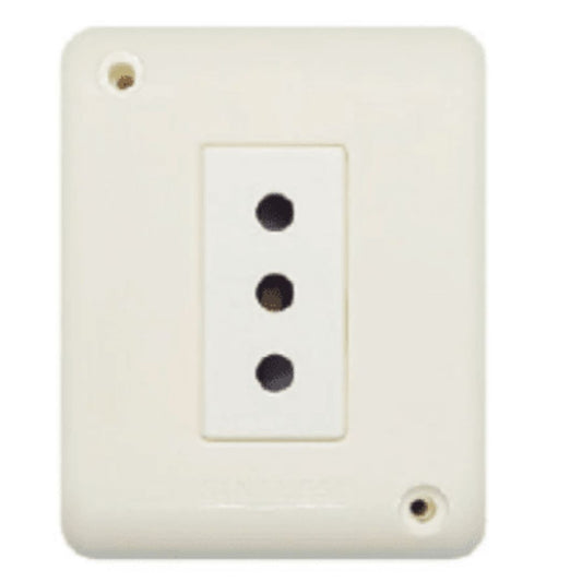 Casquete tomacorriente simple 10A certificado