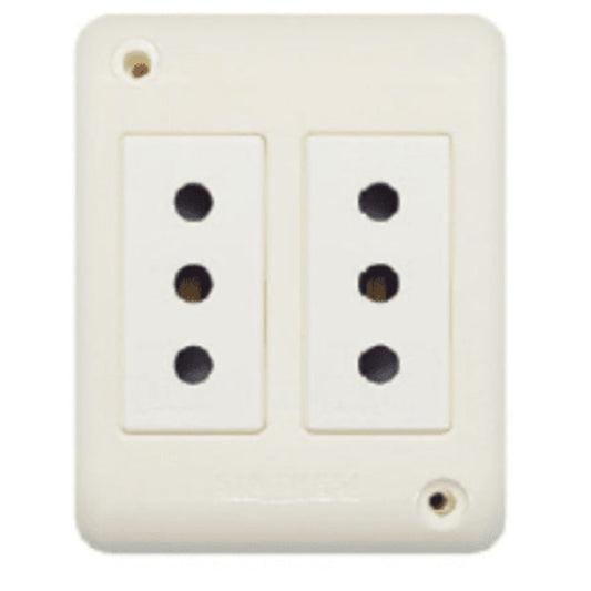 Casquete tomacorriente doble 10A certificado