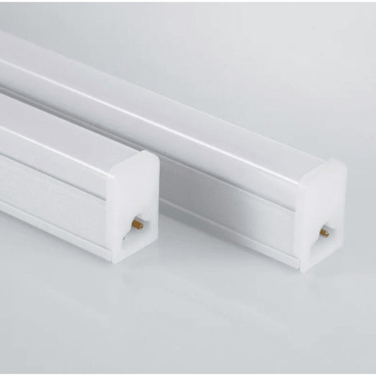 Tubo cuadrado led T5 con swicht y base 60cm 9w luz fría